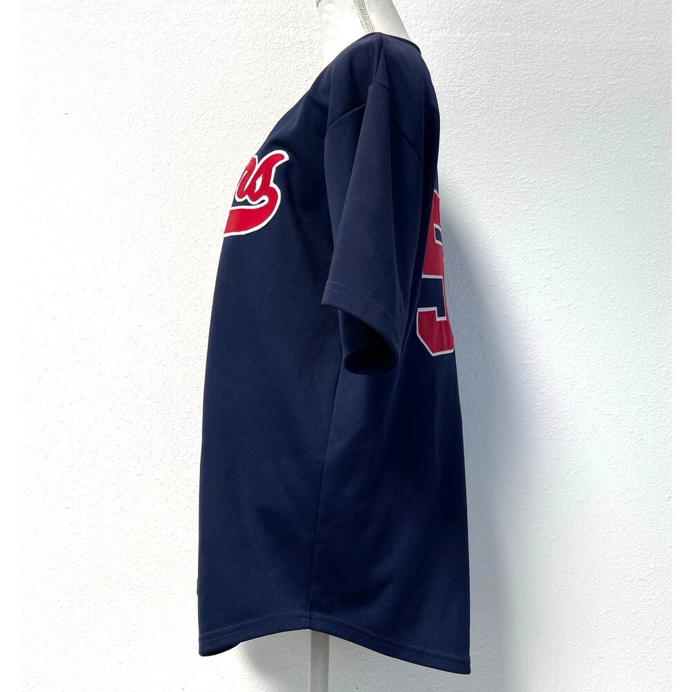 Vintage New York Bronx Bombers Mens Baseball Jersey #56 Navy Blue/Red Size Large - Picture 2 of 8